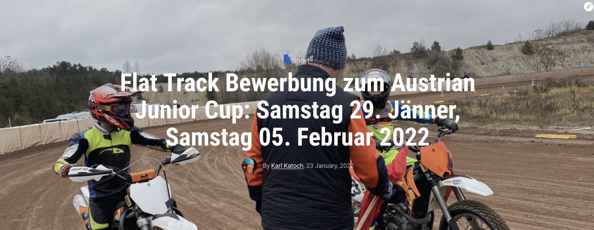 Hanson Schruf - Motorradreporter - Austrian Junior Cup - Sichtung 2022