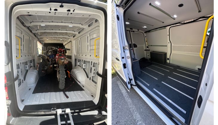 Das passende Verladekonzept für Motorräder im Transporter ist alles andere als leicht zu finden. Zwischen Bastellösungen und hochpreisigen Komplettausstattungen fehlt oft die einfache, robuste und gleichzeitig wiederverkaufstaugliche Lösung. Die Firma BOTT hat genau dafür ein puristisches Konzept entwickelt – praxistauglich, funktional und wirtschaftlich.