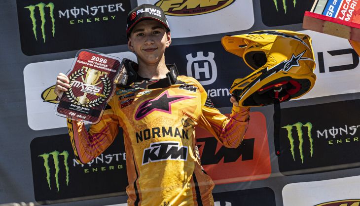 Moritz verteidigt EMX125er-Führung, Maximilian sammelt erste WM-Erfahrung in der MX 2 Klasse.