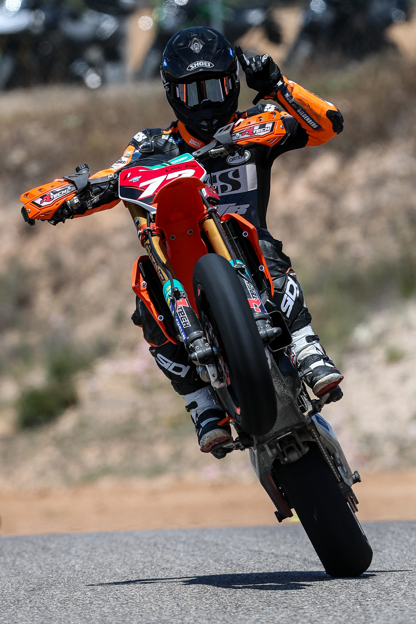 Lukas Höllbacher bei der Spanischen Supermoto Meisterschaft