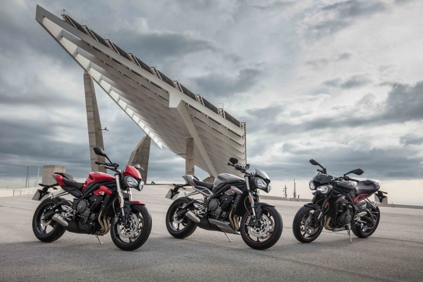 Die TRIUMPH Street-Triple-Modellfamilie: Drei brandneue Dreizylinder für  dreimal mehr Fahrspaß – inklusive A2-Option