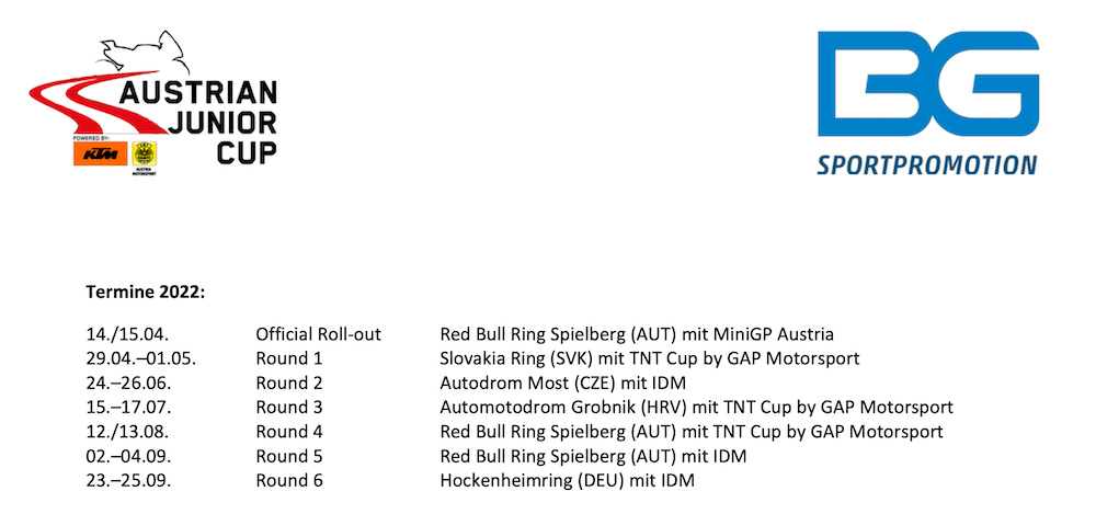 Austrian Junior Cup 2022 Termine