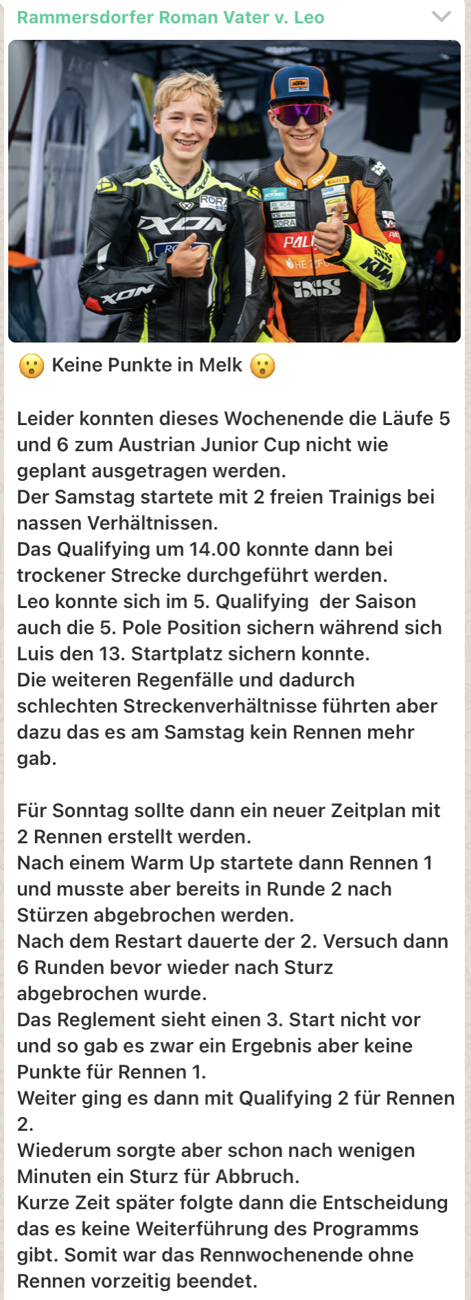 Austrian Junior Cup Rammersdorfer Infoline 