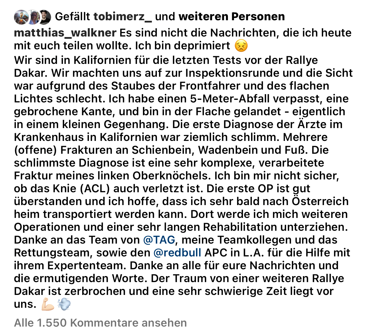 Matthias Walkner Instagram