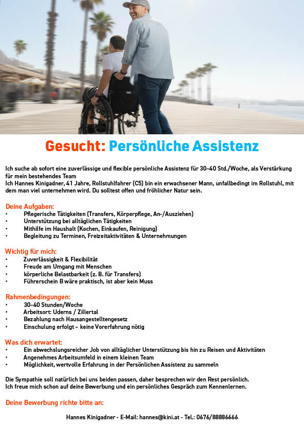 Hannes Kinigdner PERSONALSUCHE