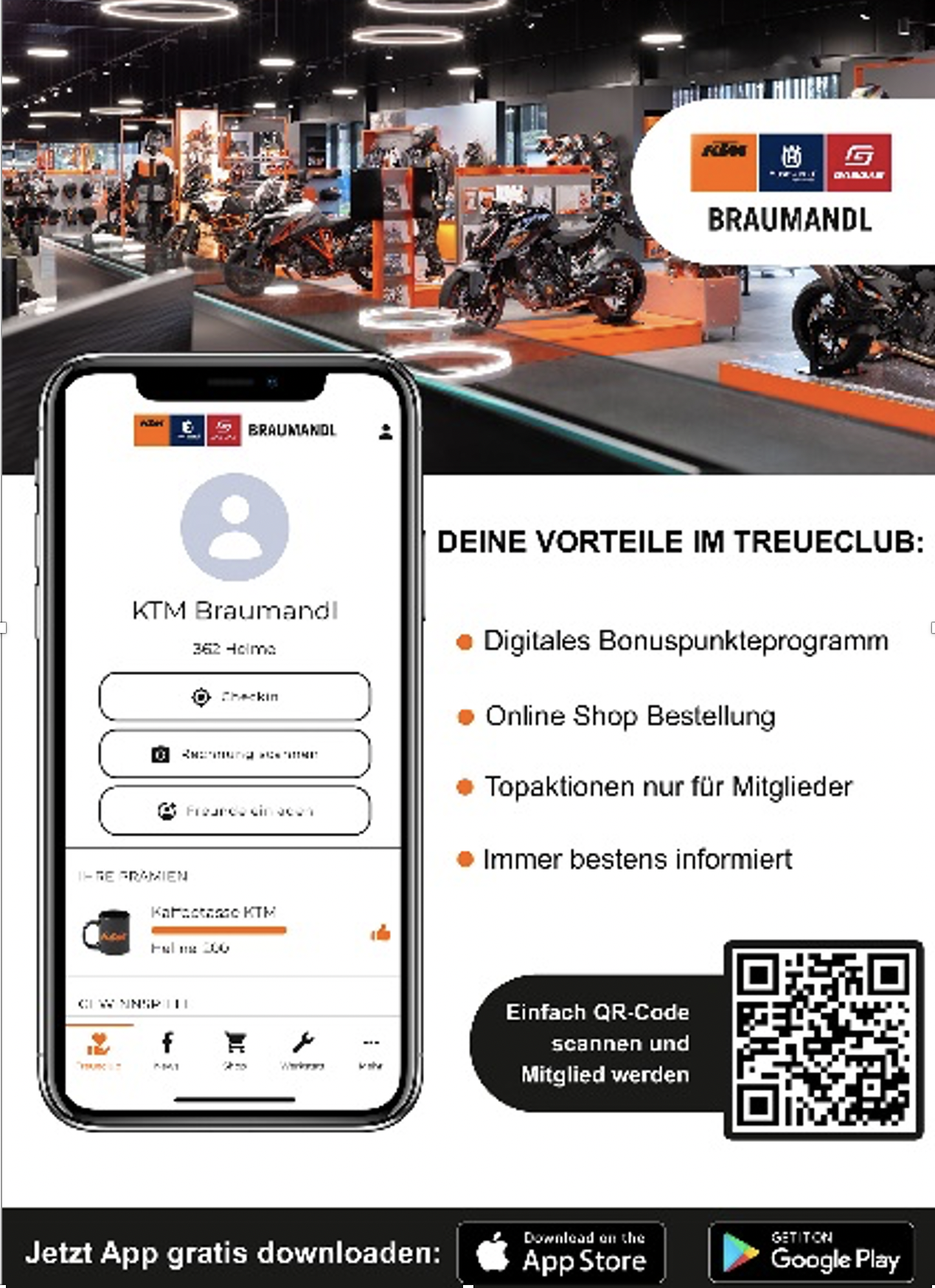 KTM Braumandl APP Scannen & bekommen