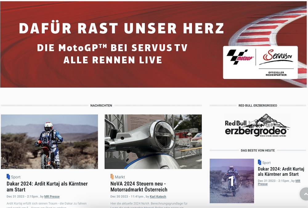 ServusTV Sport Partner Motorradreporter - Media House Live Partner Red Bull Erzbergrodeo