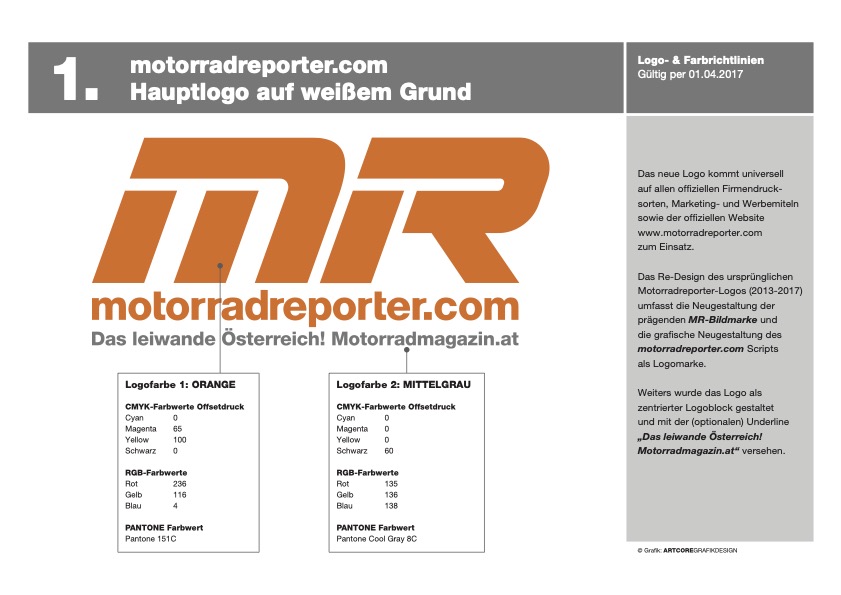 Motorradreporter.com Logo Richtlinen Copyright Erzbergrodeo GmbH