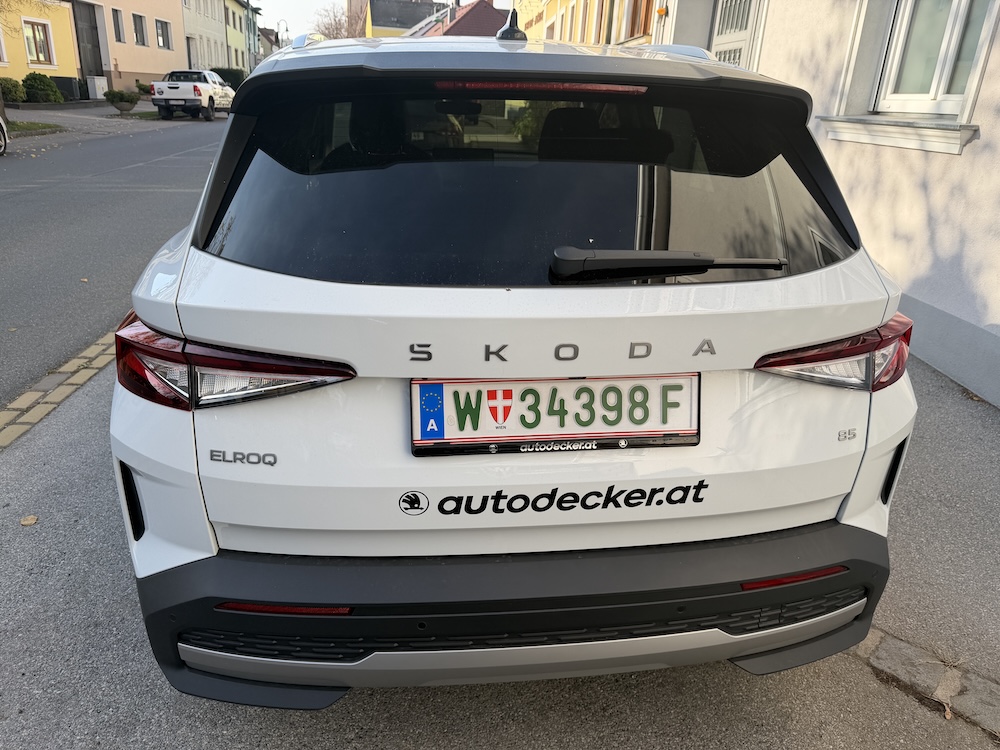 Skoda Elroq 85 Autodecker Stromtanken 