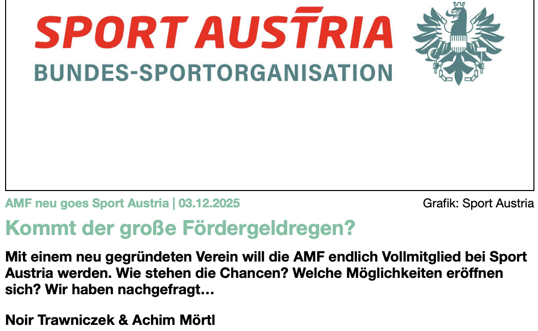 Braucht es den Verein AMF für den Motorradsport?
