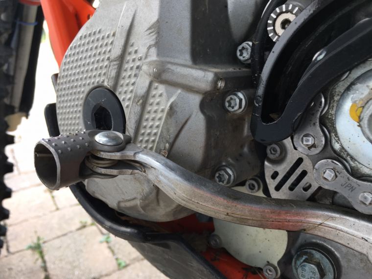 KTM EXC 250 F Schalthebel Update