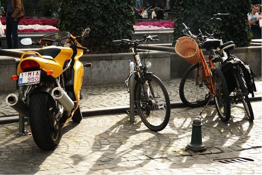 Fahrrad, Motorrad, Zweirad, Verkehrsmittel, Fahrzeug