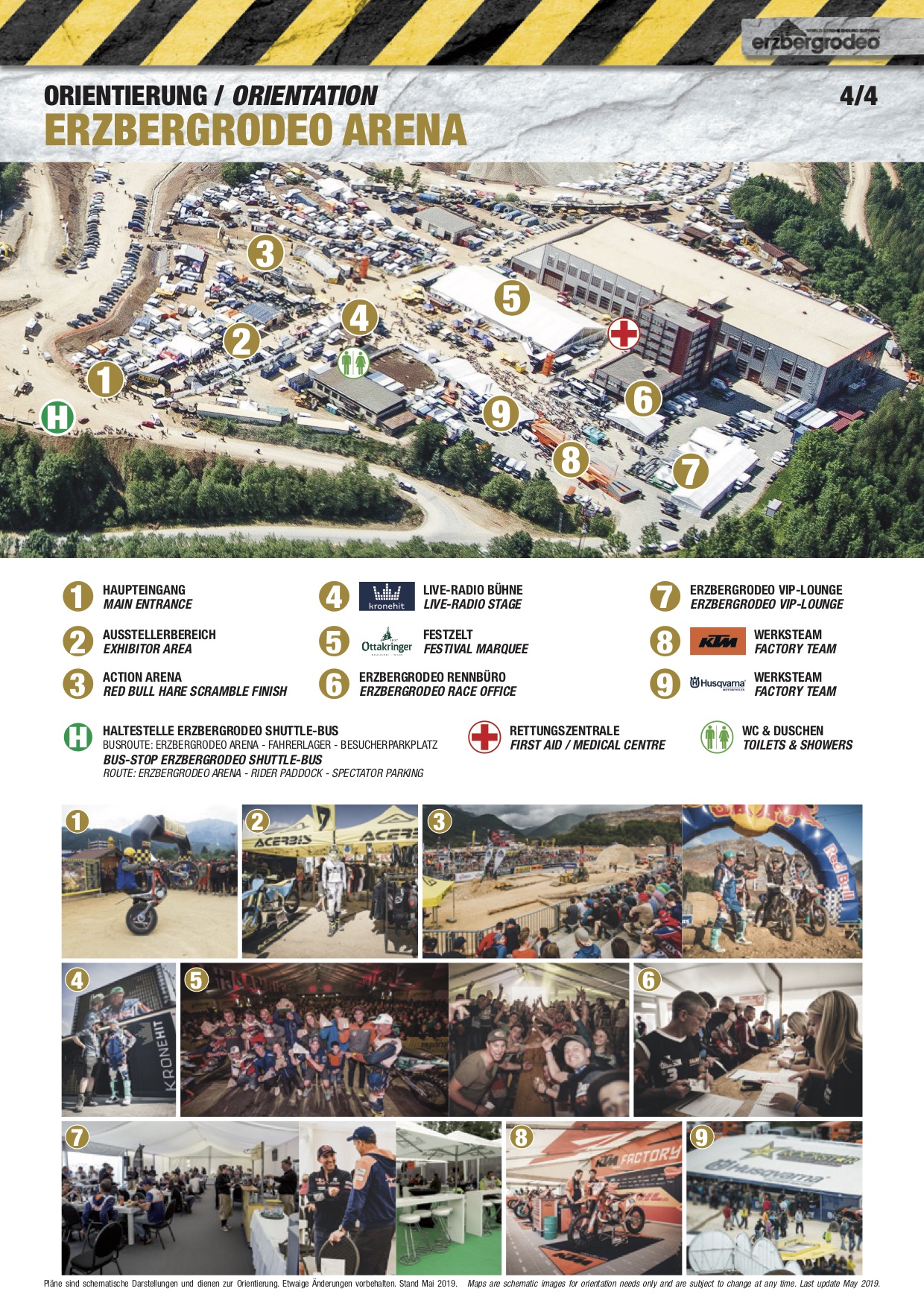 Erzbergrodeo Besucherplan