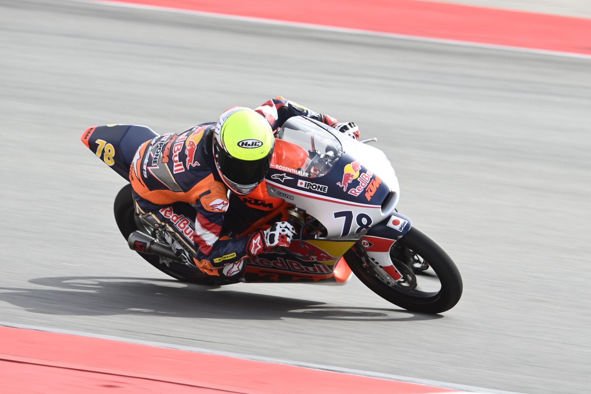 Jakob Rosenthaler im Red Bull MotoGP Rookies Cup in Portimao