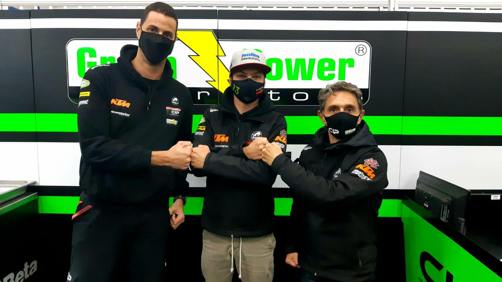 Maximilian Kofler bleibt 2021 bei CIP-GREENPOWER und in der Moto3-WM