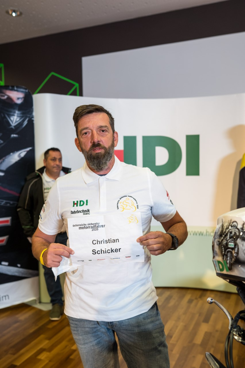 Christian Schicker ist "Österreichs sicherster Motorradfahrer" 2020