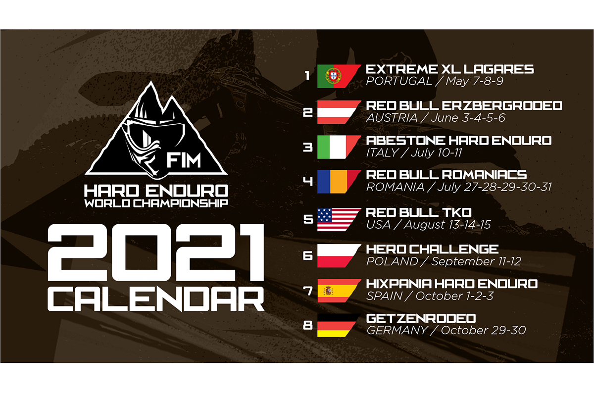 2021 FIM Hard Enduro World Championship Kalender bestätigt !