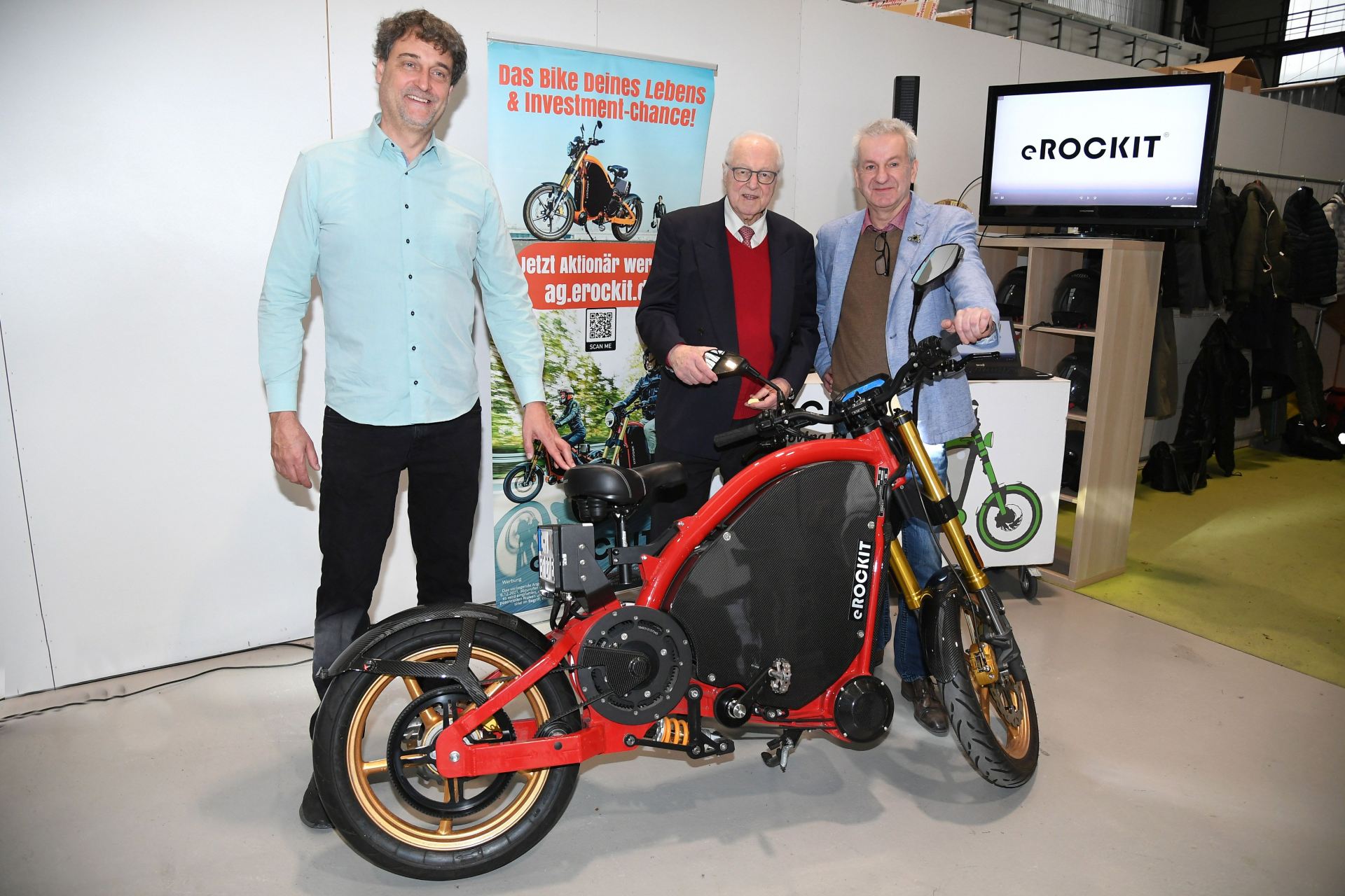 eROCKIT vereint Fahrrad, eBike und Motorrad