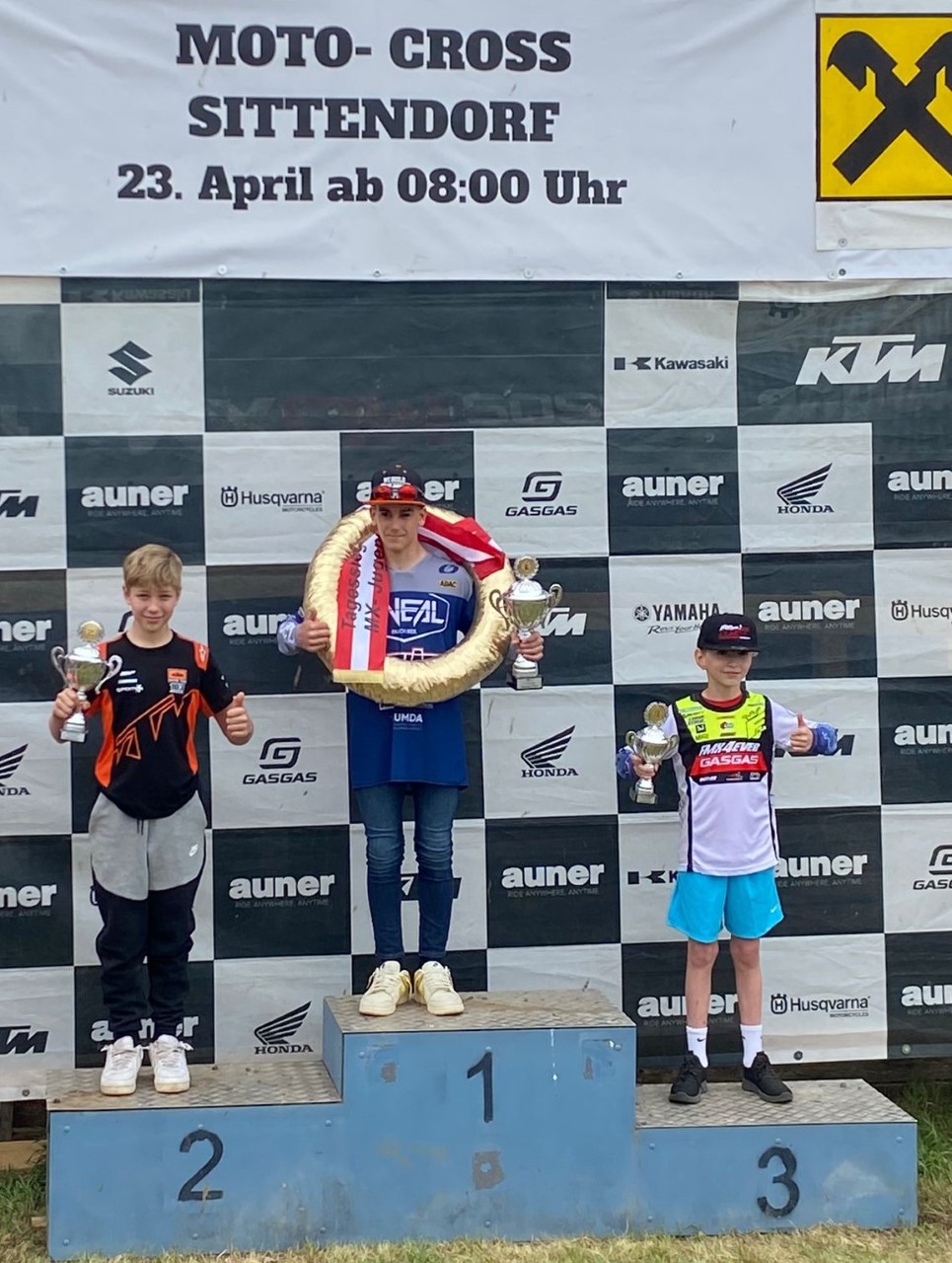 Podiumsplatzierung von Ricardo in Sittendorf