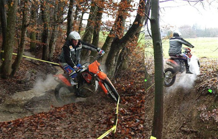 Rodeo-X Enduro Cross Stadthallen Wien Sieger Erich auf der Trialspur