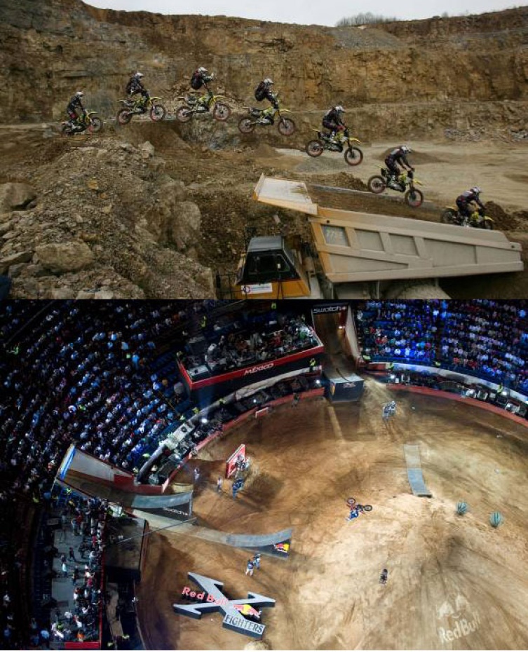 Busty Wolter testet für die Red Bull X-Fighters