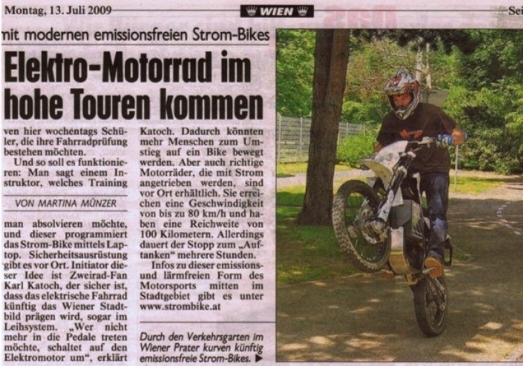 Kronenzeitungsbericht am 13. Juli 2009