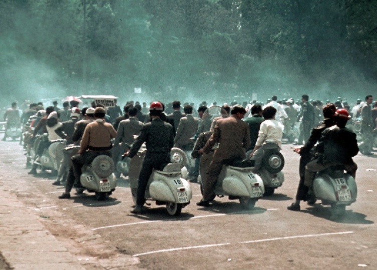 Vespa Treffen in Florenz 1956