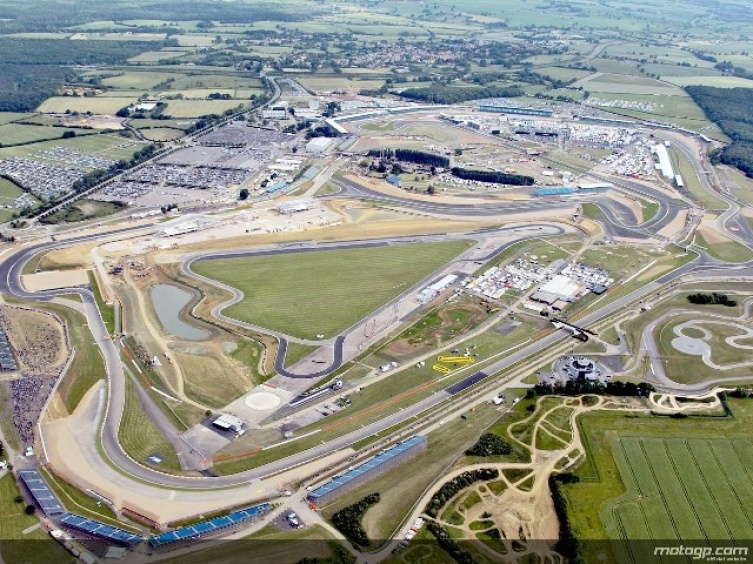 die Strecke in Silverstone