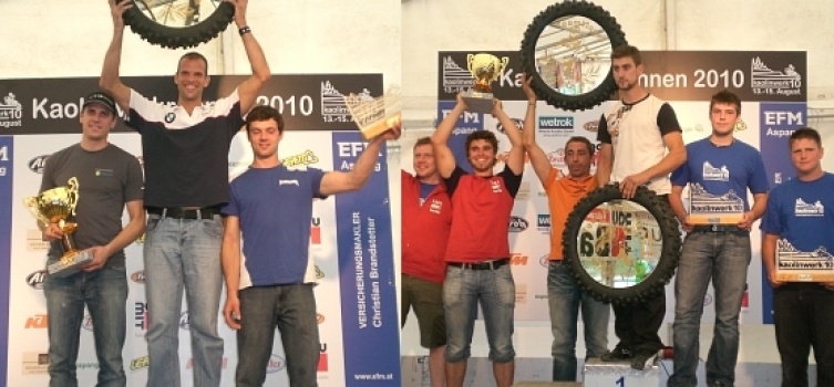 Die glücklichen Top 3 der Lizenzklasse sowie Teamfahrer.