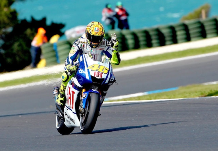 Foto: MotoGP, Rossi wieder auf dem Podium