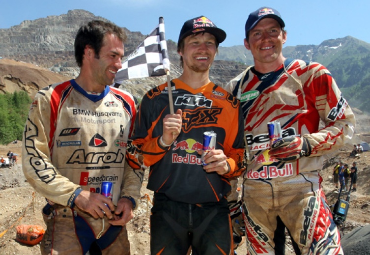 Any of these gentlemen could be Extreme Enduro World Champ soon (from left): Andreas Lettenbichler (GER), Taddy Blazusiak (POL) and Dougie Lampkin (UK) 