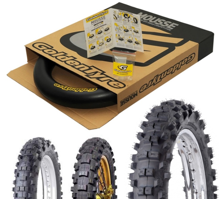 High-quality products: the all new Goldentyre Mousse and Enduro tyres GT216, GT219 and GT213 (FIM-homologated)