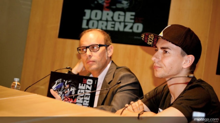 Ernest Rivera und Jorge Lorenzo in Barcelona