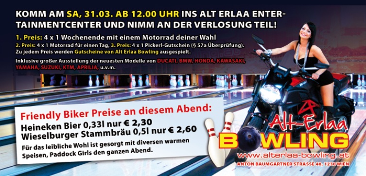 Bowlen und Biken in Alt Erlaa