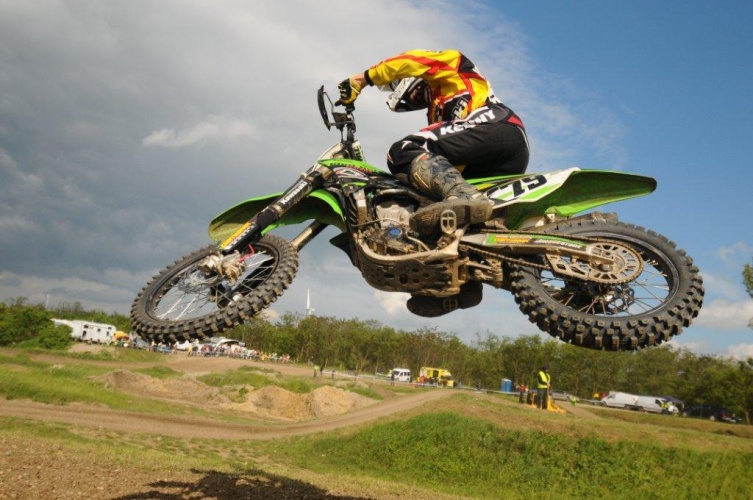 Alfred Achatz (führend in der Kawasaki KX Trophy 2013)