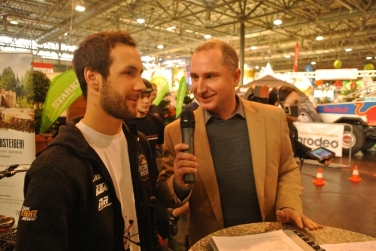 Lars Enöckl in aller Frische beim Interview