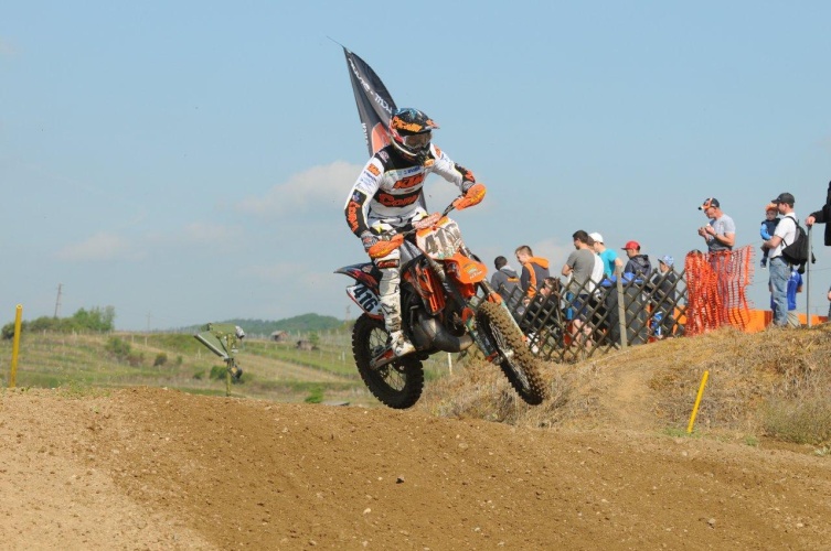 Ex-Doppelstaatsmeister Manuel Obermair (KTM) zählt ebenso zum Favoritenkreis in Weyer (Foto: Heti/www.supercross.at)