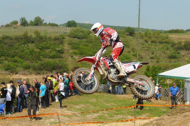 Honda-Pilot Günter Schmidinger kommt als MX OPEN Leader und amtierender Staatsmeister nach Dechantskirchen (Foto: Erwin Hetfleisch / www.supercross.at)