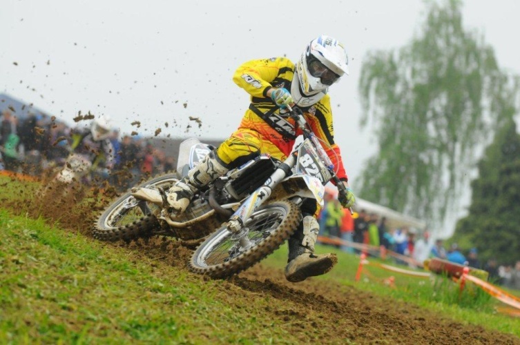 Der niederösterreichische Husqvarna-Pilot Philipp Karner kann in Kirchschlag noch Vize-Meister in der MX 2 Klasse werden (Foto: Heti/supercross.at)