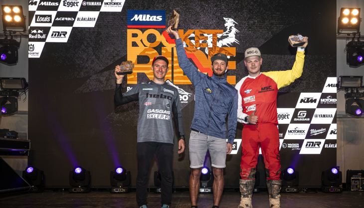 Paul Seyr von KTM Braumandl holt sich den diesjährigen Sieg des Mitas Rocket Rides.