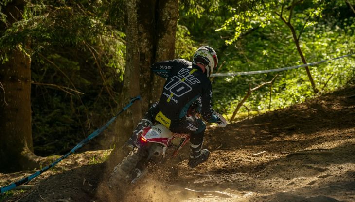 Der junge Steirer Valentino Hutter musste diesmal als Einzelkämpfer für das X-GRIP GASGAS Racing Team die Kohlen aus dem Feuer holen - mit Erfolg!