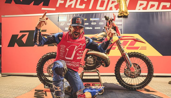 Manuel Lettenbichler vom Red Bull KTM Factory Racing Team wurde zum FIM-Hard-Enduro-Weltmeister 2026 gekrönt. 