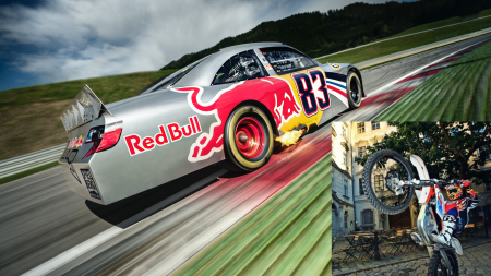 Patrick Friesacher Red Bull Nascar Showrun Dieter Rudolf KTM Action