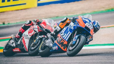 Miguel Oliveira, Red Bull KTM Tech3, brachte seine Red Bull KTM RC16 nach 23 intensiven Runden heute auf den 13. Platz.