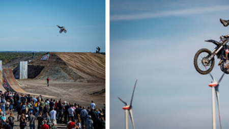 Motocross Freestyle Geschichte wurde geschrieben: Weltpremiere des Contest Double Backflip über den Dirt Takeoff!