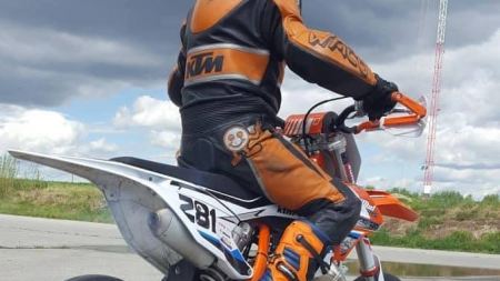 Die Freude war groß - nach langen denn nach langen 2 1/2 Monaten Enthaltsamkeit konnte #Christop281 sein Bike wieder artgerecht in Stetteldorf bewegen. 