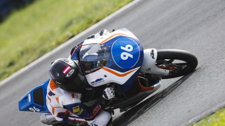 Jakob Rosenthaler im ersten NTC Lauf am Hockenheimring unter den Top 6 (Foto: Northern Talent Cup / Dorna)