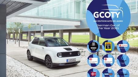 Honda e gewinnt als erstes japanisches Fahrzeug "German Car of the Year"