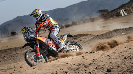 KTM Fahrer absolvieren Shakedown-Test vor der Dakar Rallye 2021