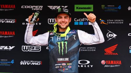 Was für eine Nacht! Rookie Nate Thrasher holte in Atlanta seinen ersten Supercross-Sieg in souveräner Manier.